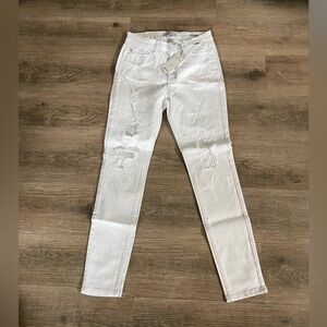 Judy Blue Women's White Skinny Jeans